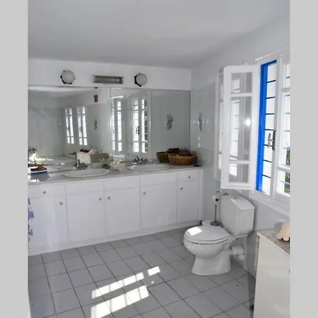 Traditional Cycladic House With View In Andros Lámira