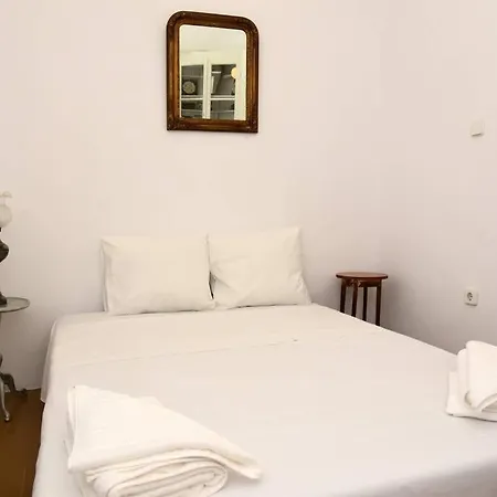 Traditional Cycladic House With View In Andros Lámira